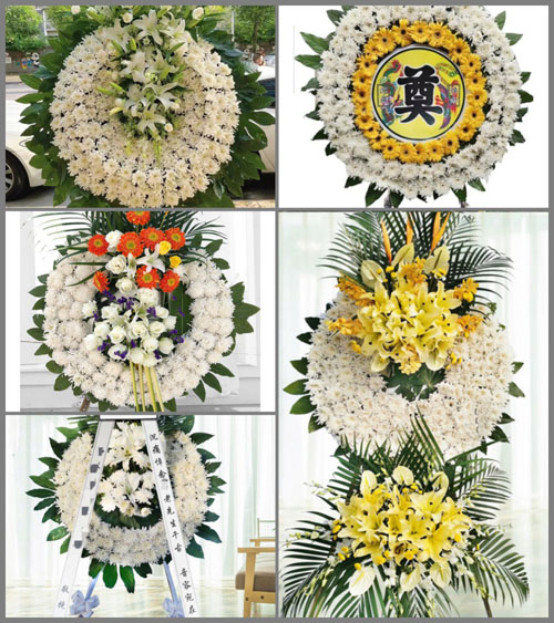 上海奉贤区柘林镇营房村花圈速递